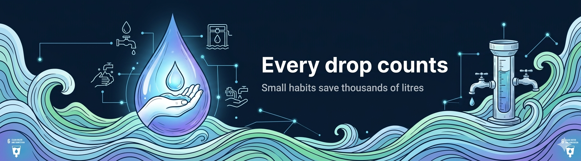 Every drop counts — small water-saving habits save thousands of litres